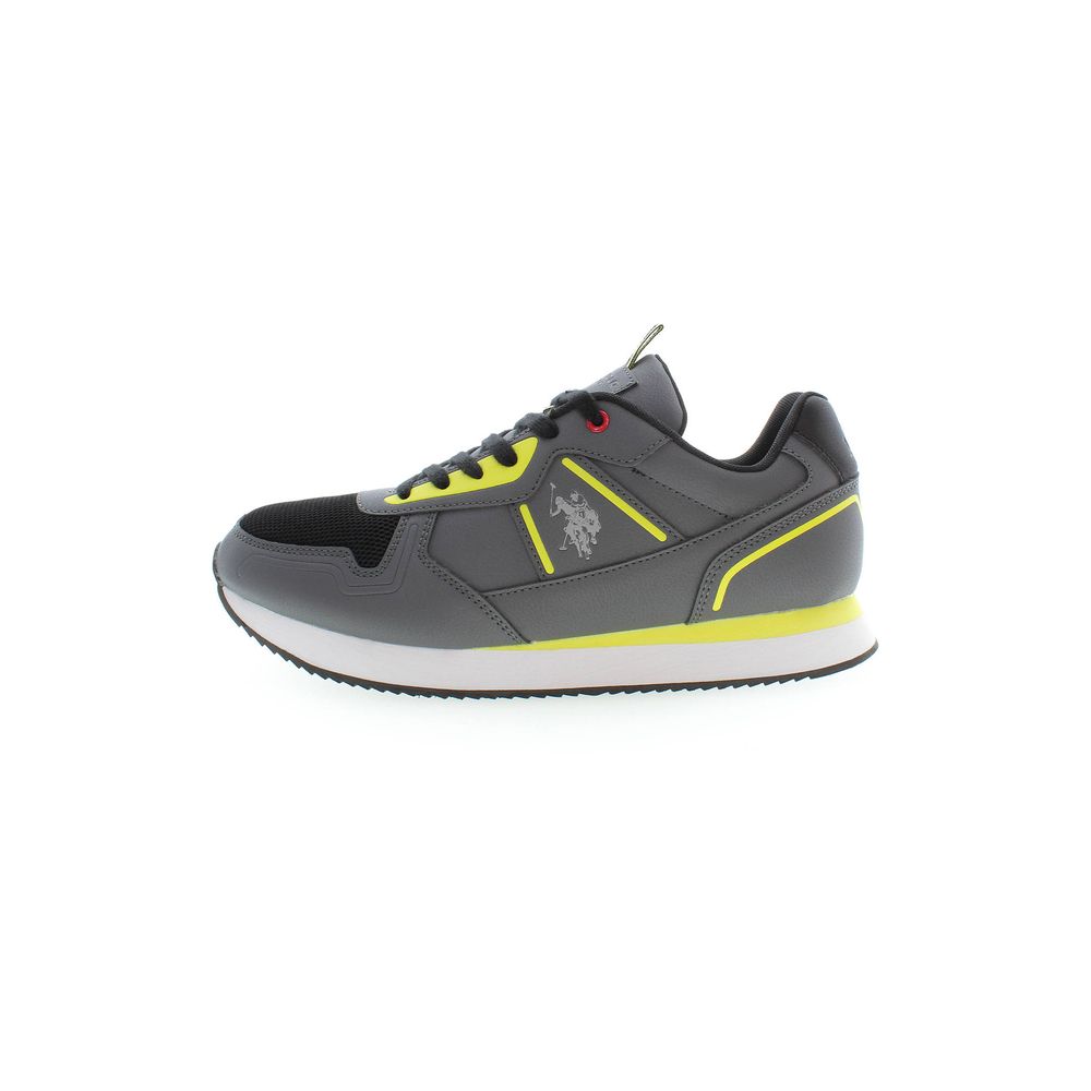 U.S. POLO ASSN. Gray Polyester Men Sneaker - Luxe Nova
