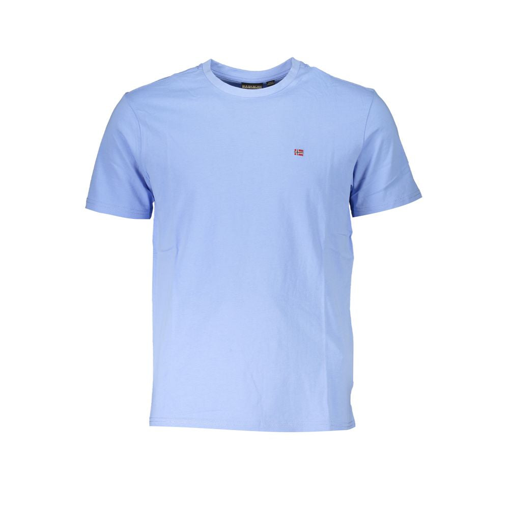 Napapijri Blu Cotton Men T-Shirt - Luxe Nova