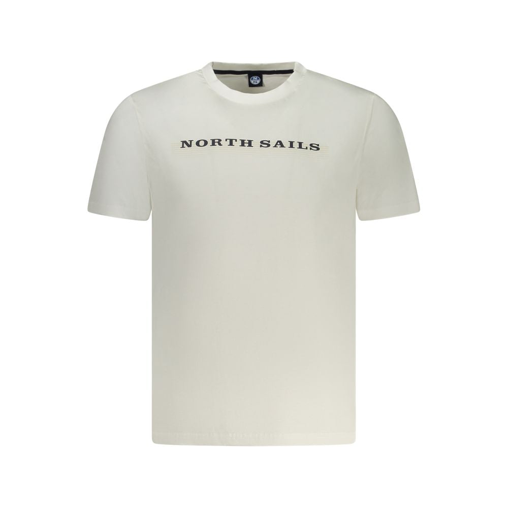 North Sails White Cotton Men T-Shirt - Luxe Nova