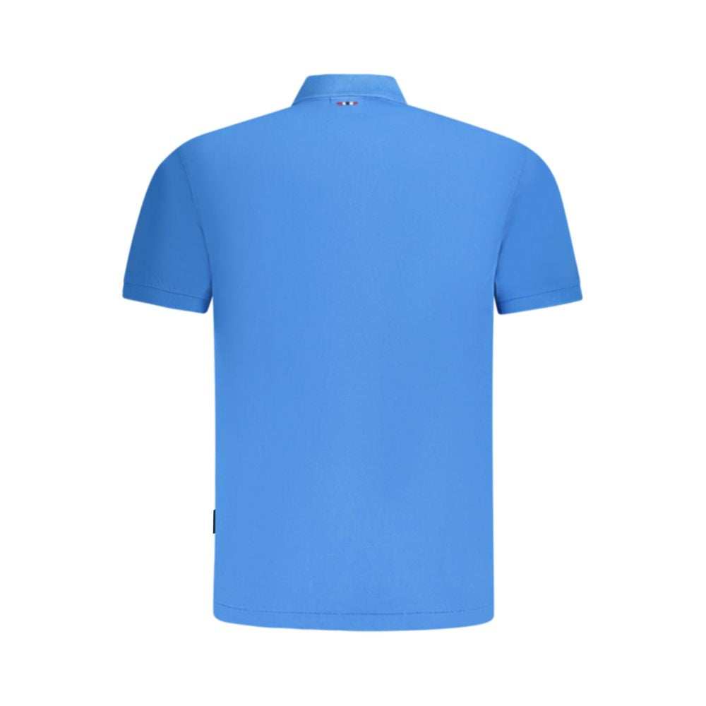 Napapijri Blue Cotton Men Polo - Luxe Nova