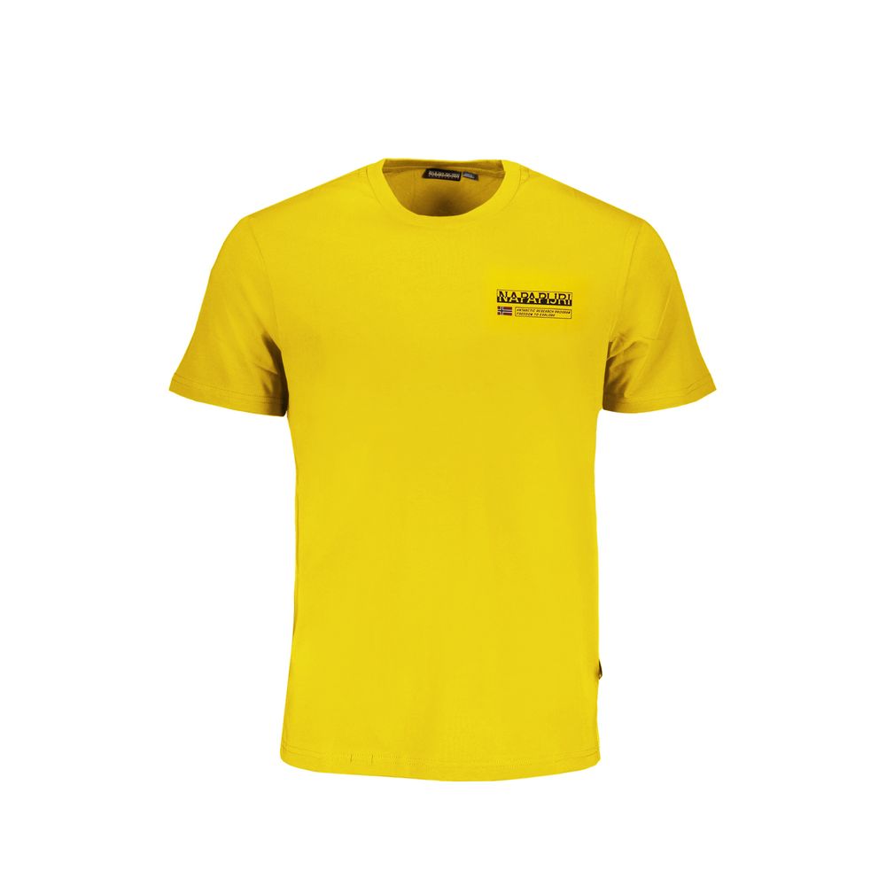 Napapijri Giallo Organic Cotton Men T-Shirt - Luxe Nova