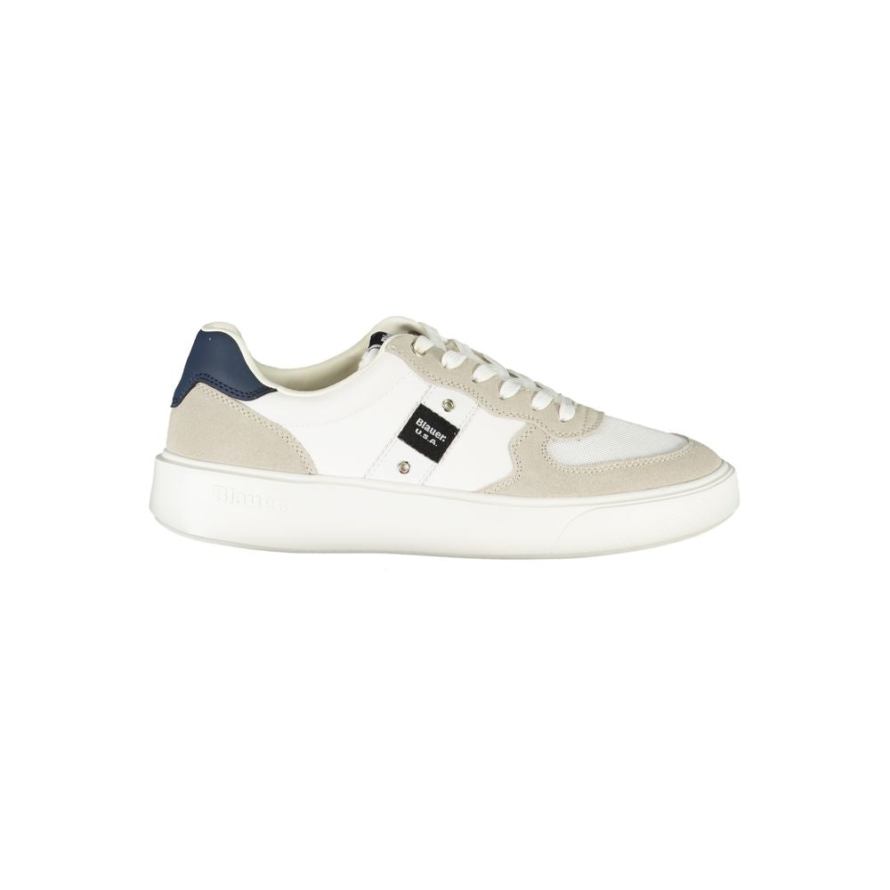 Blauer Bianco Polyurethane Men Sneaker - Luxe Nova