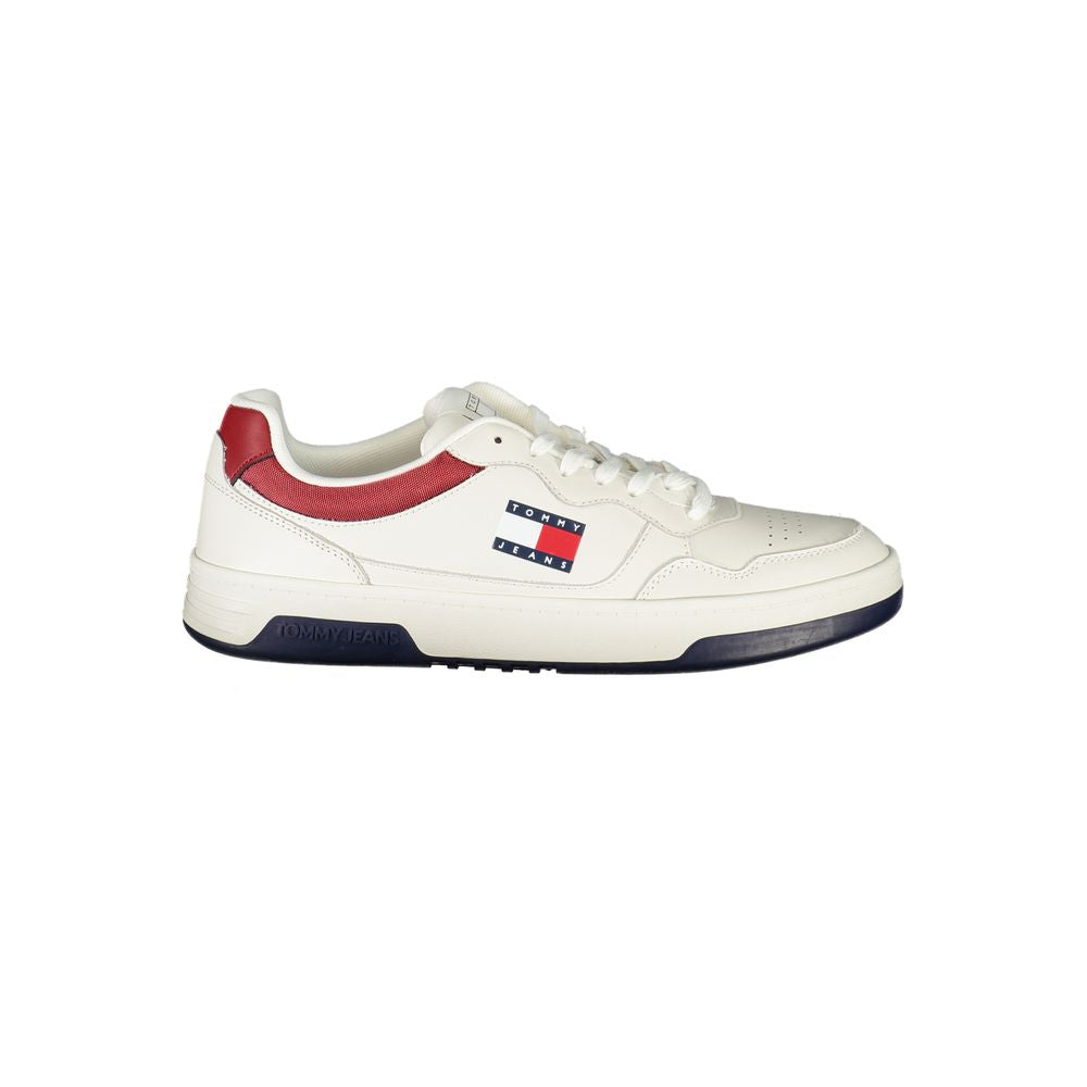 Tommy Hilfiger Bianco Polyurethane Men's Sneaker - Luxe Nova