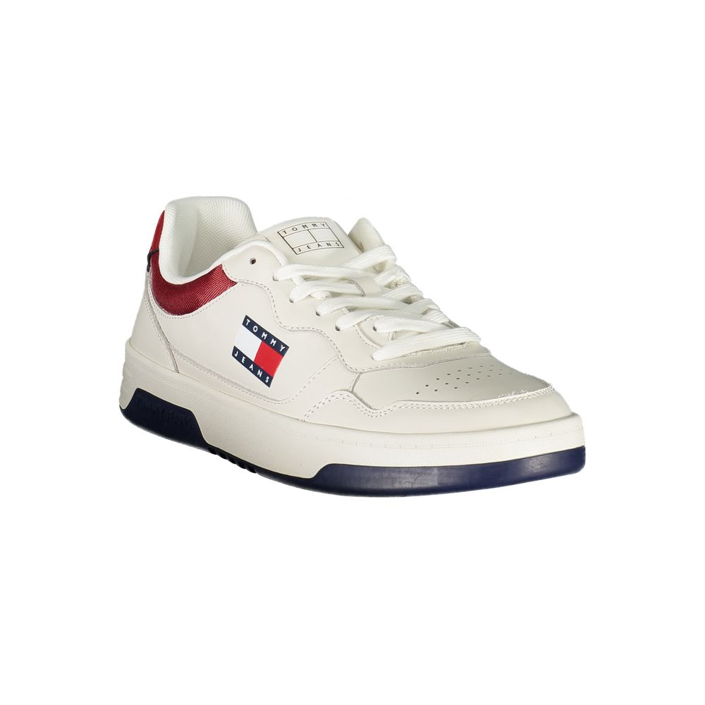 Tommy Hilfiger Bianco Polyurethane Men's Sneaker - Luxe Nova
