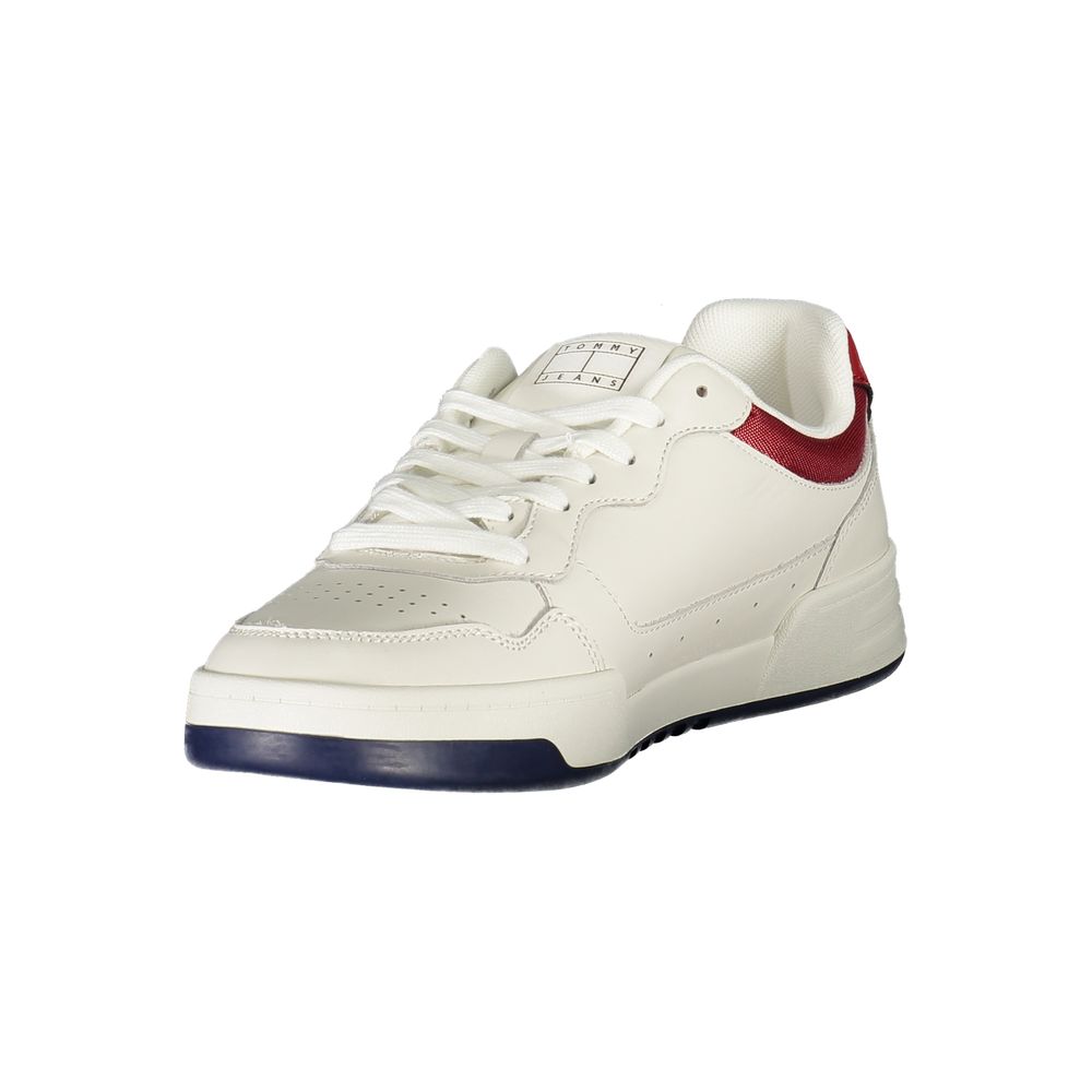 Tommy Hilfiger Bianco Polyurethane Men's Sneaker - Luxe Nova