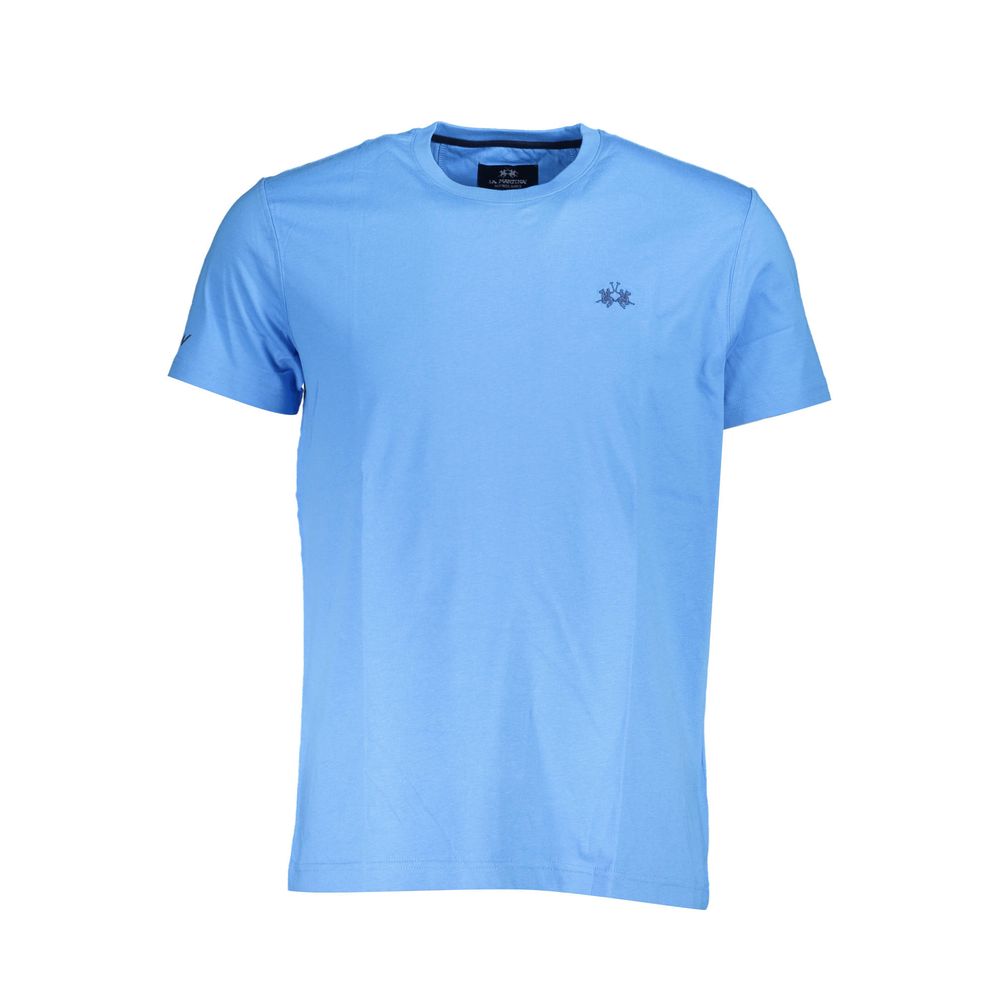 La Martina Azzurro Cotton Men T-Shirt - Luxe Nova