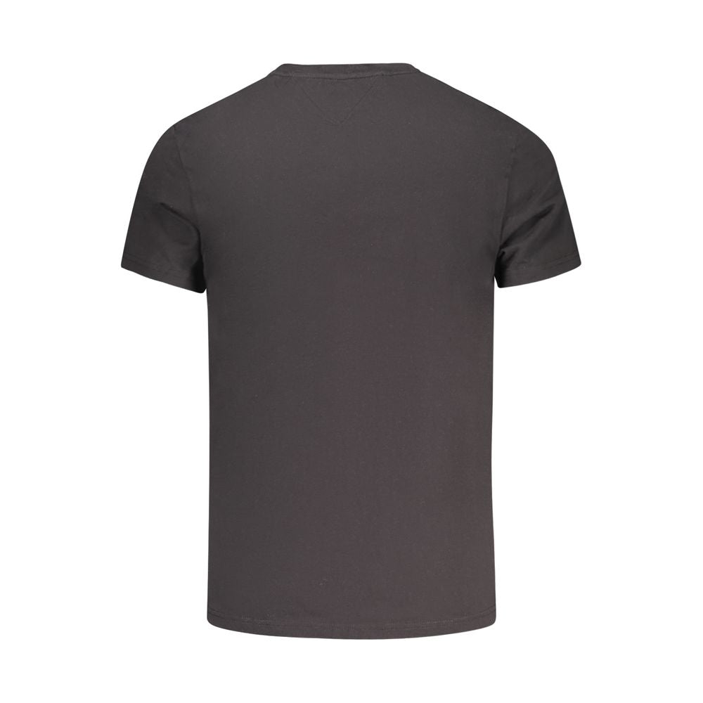 Tommy Hilfiger Black Cotton Men's T-Shirt - Luxe Nova