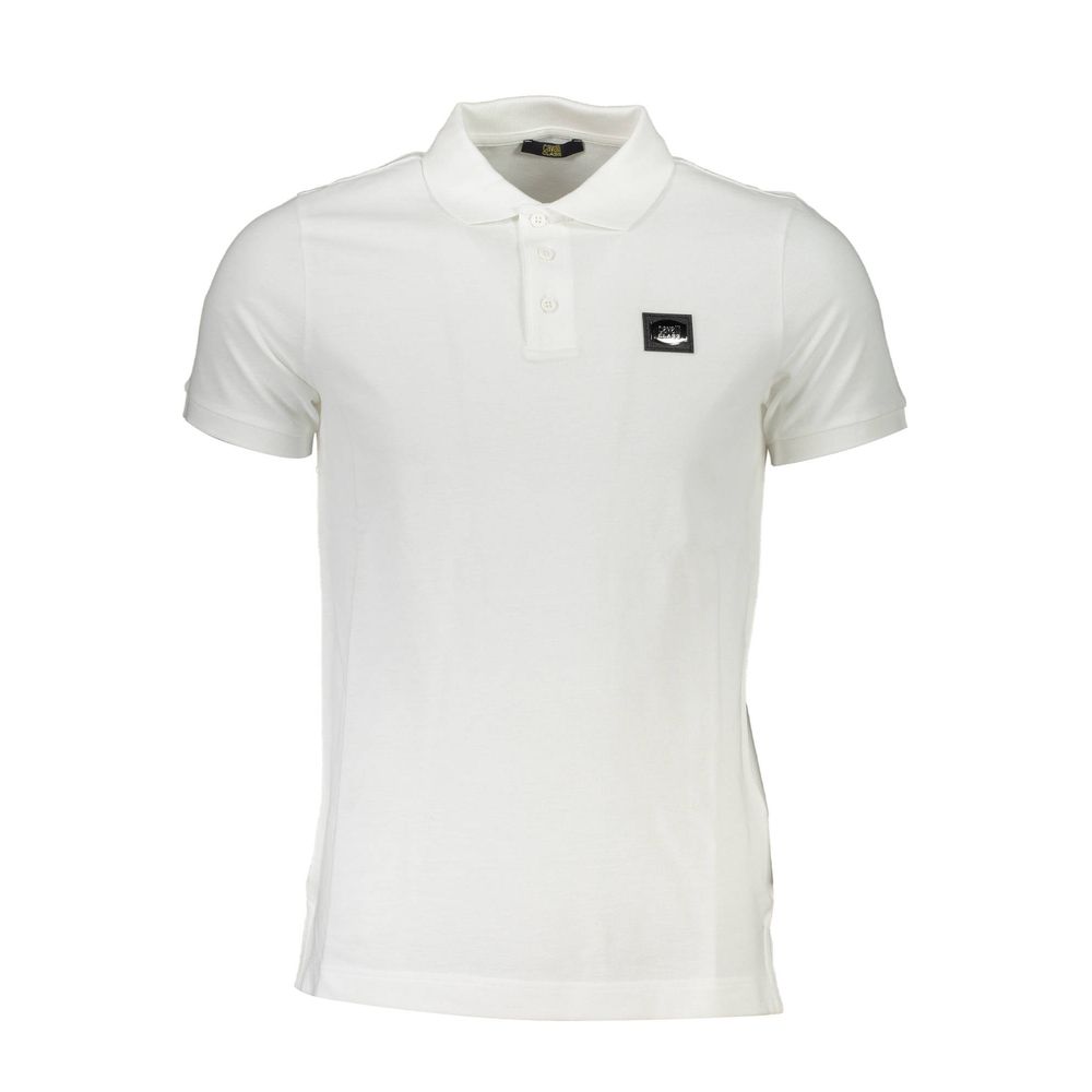 Cavalli Class Bianco Cotton Men Polo - Luxe Nova