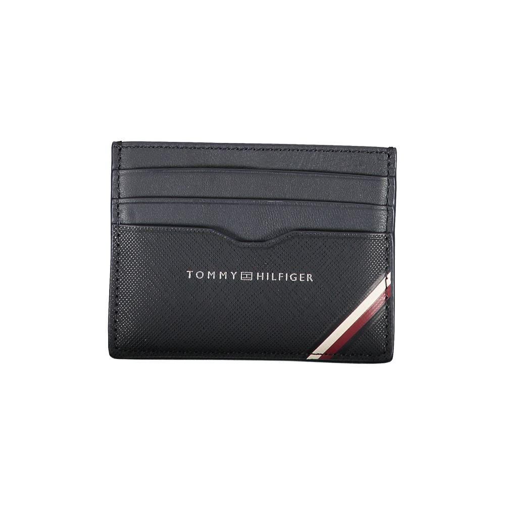 Tommy Hilfiger Blue Leather Men Wallet - Luxe Nova