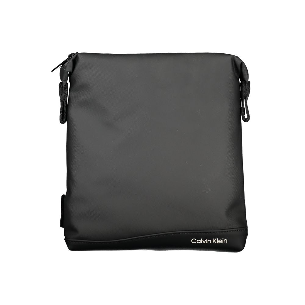 Calvin Klein Elegant Black Shoulder Bag with Contrast Details - Luxe Nova