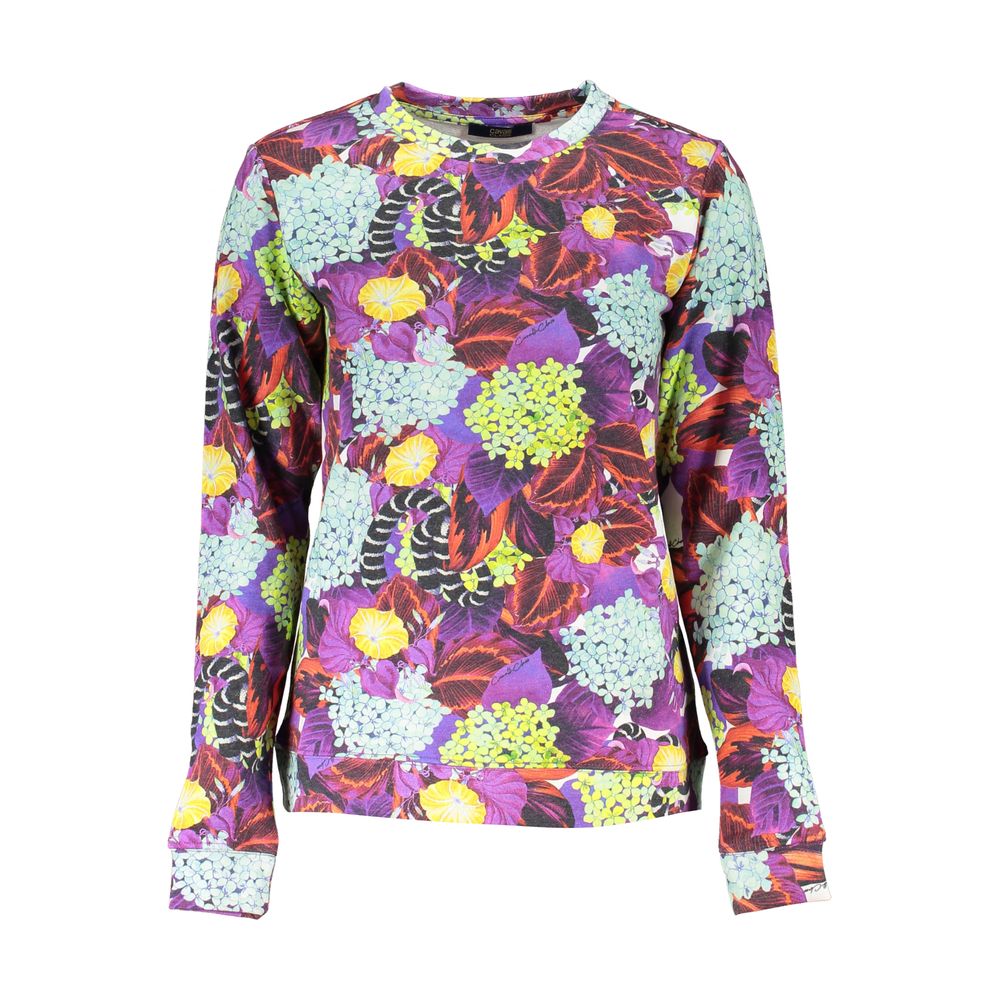 Cavalli Class Purple Cotton Women Sweater - Luxe Nova