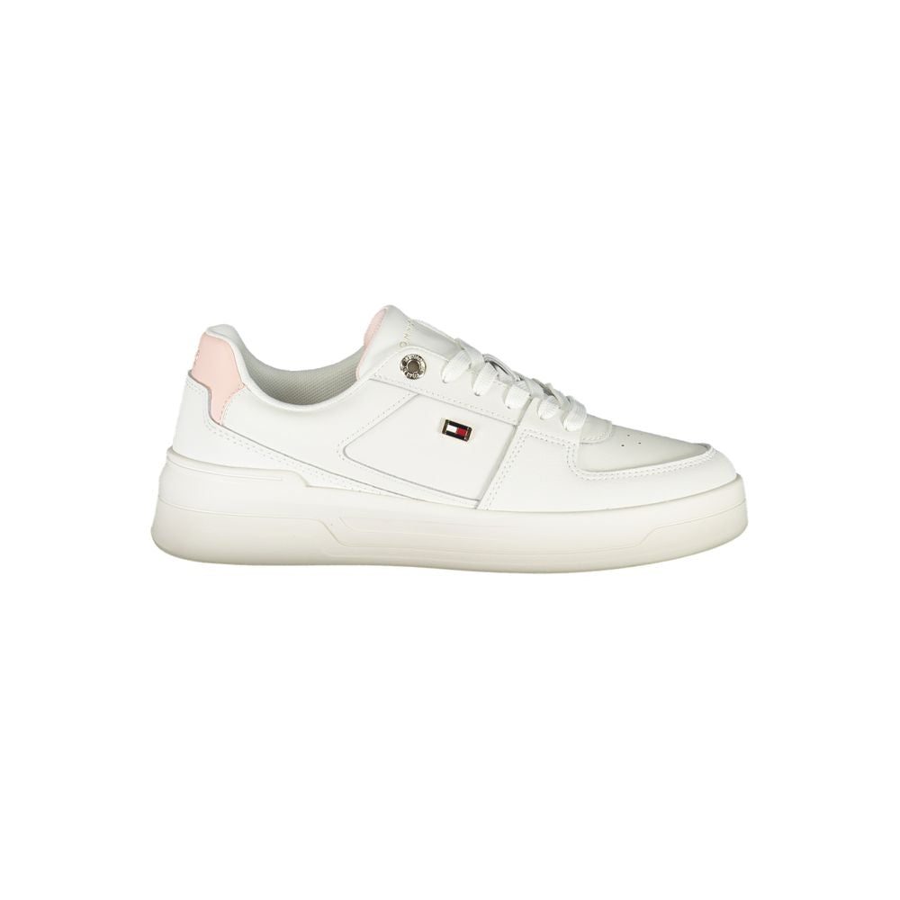 Tommy Hilfiger White Leather Women Sneaker - Luxe Nova