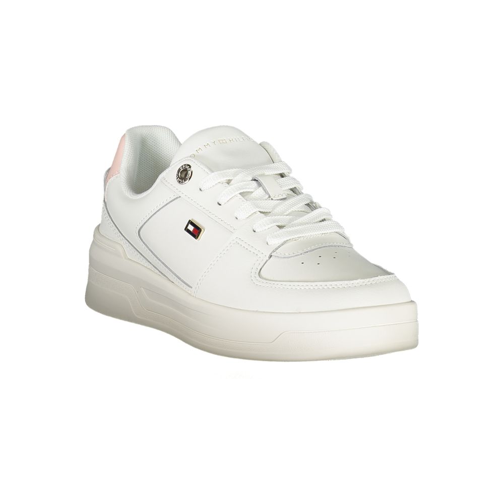 Tommy Hilfiger White Leather Women Sneaker - Luxe Nova