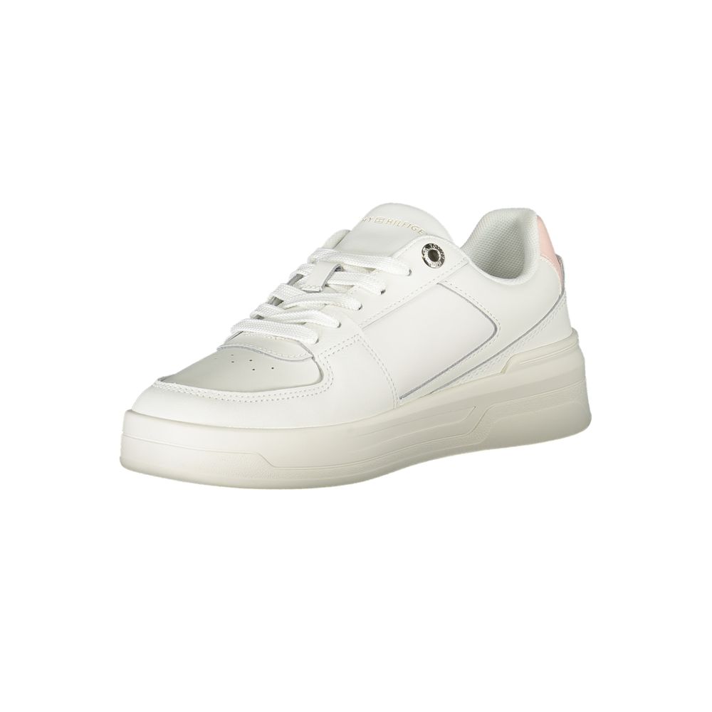 Tommy Hilfiger White Leather Women Sneaker - Luxe Nova
