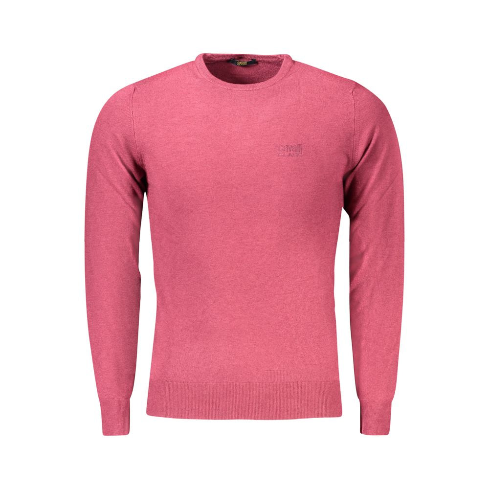 Cavalli Class Rosso Viscose Men Sweater - Luxe Nova