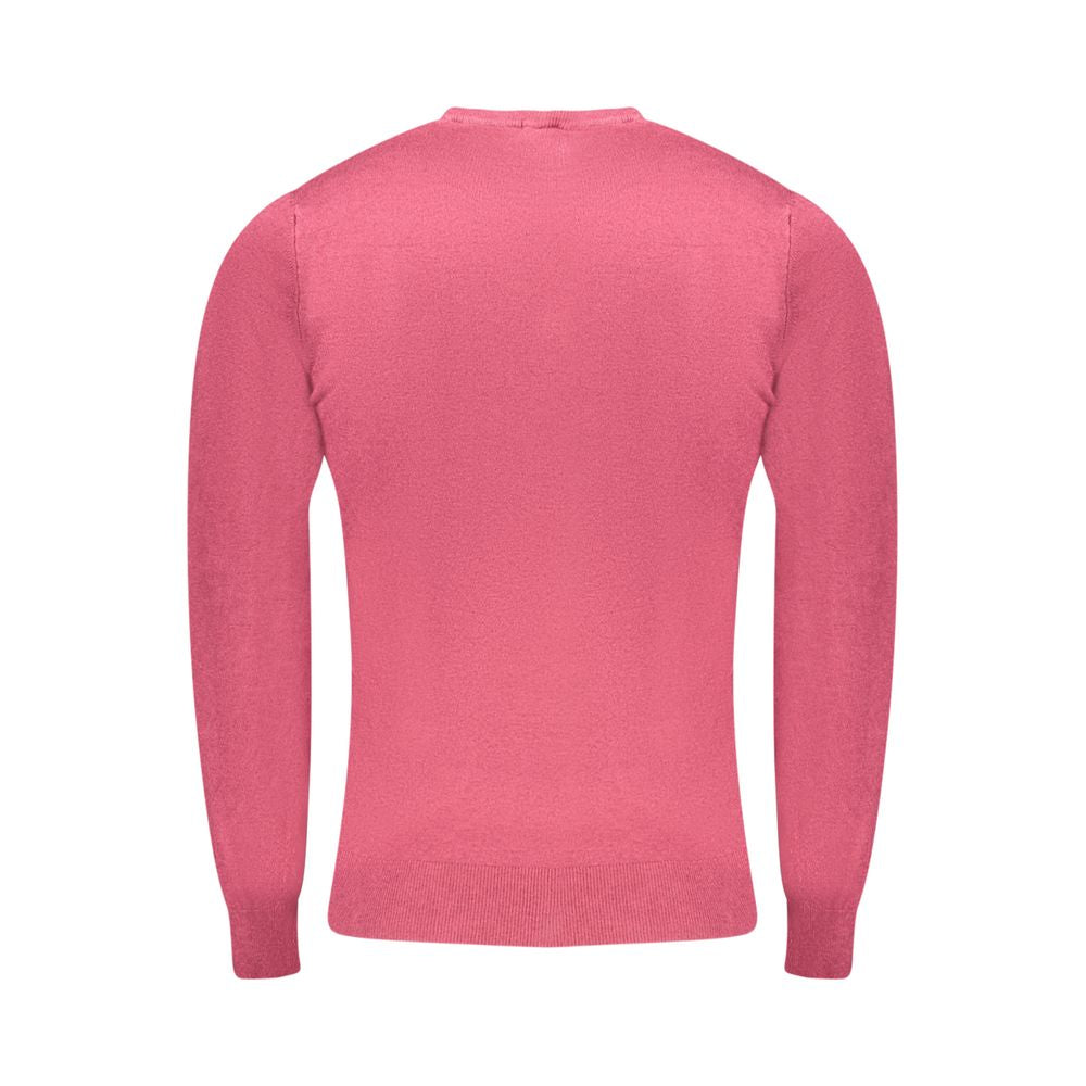 Cavalli Class Rosso Viscose Men Sweater - Luxe Nova