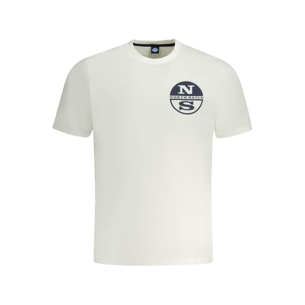 North Sails White Cotton Men's T-Shirt - Luxe Nova