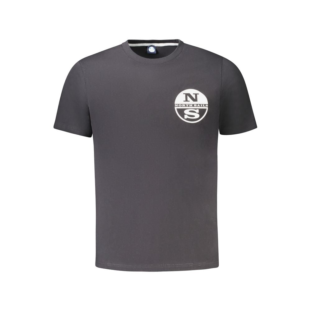 North Sails Black Cotton Men's T-Shirt - Luxe Nova
