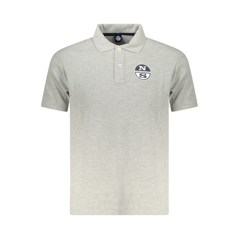 North Sails Grigio Cotton Men Polo - Luxe Nova