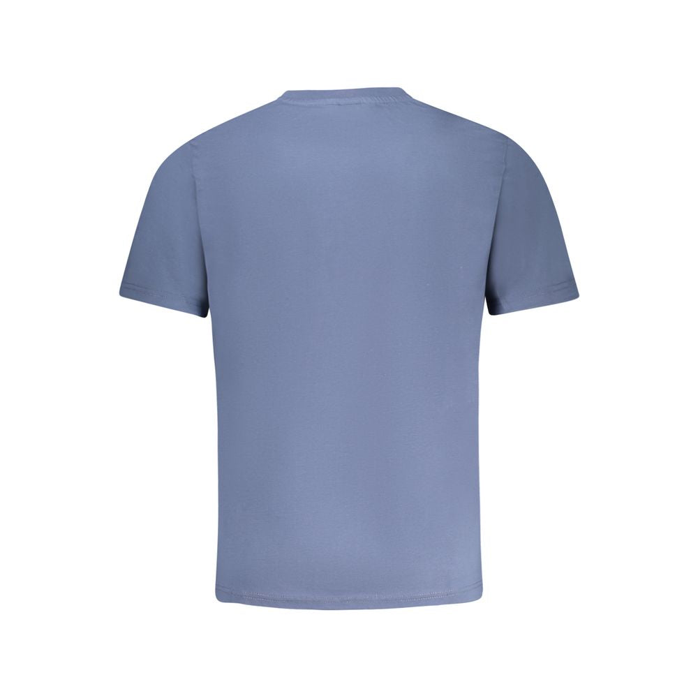 North Sails Blue Cotton Men T-Shirt - Luxe Nova