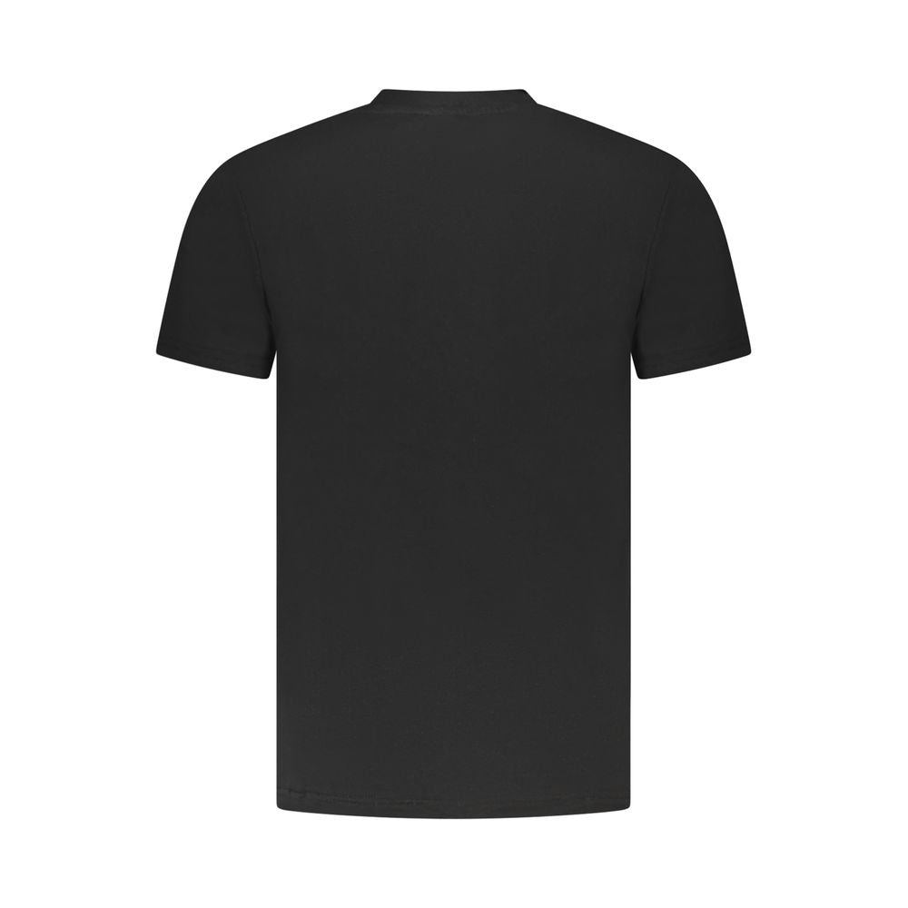 Cavalli Class Black Cotton Men T-Shirt - Luxe Nova