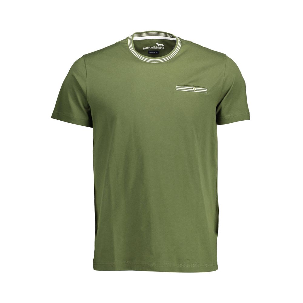 Harmont & Blaine "Verde Cotton Men T-Shirt" - Luxe Nova