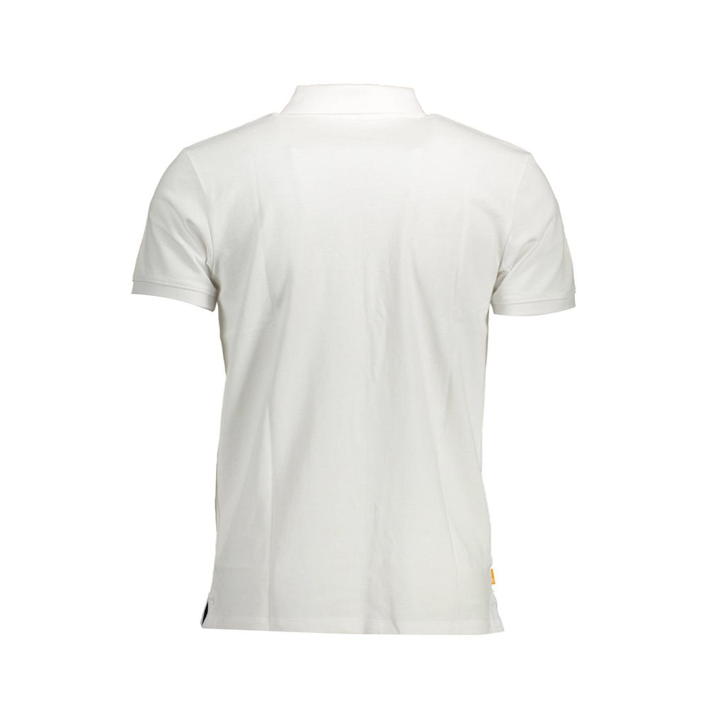 Timberland White Cotton Men Polo Shirt - Luxe Nova