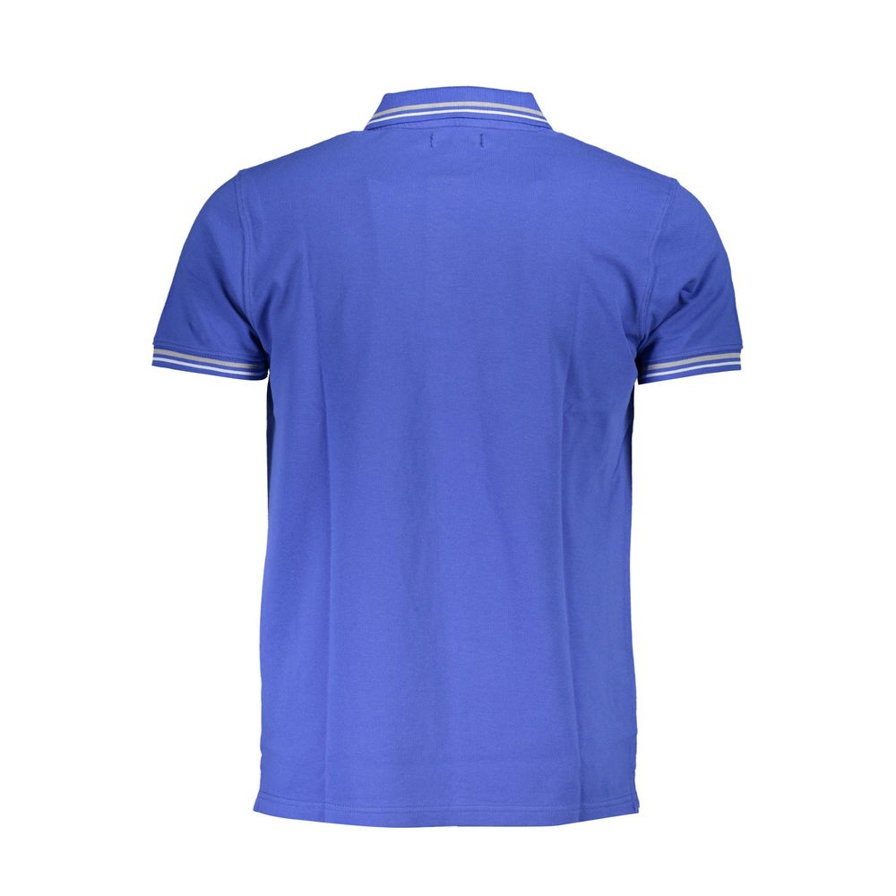 Cavalli Class Blu Cotton Men Polo - Luxe Nova
