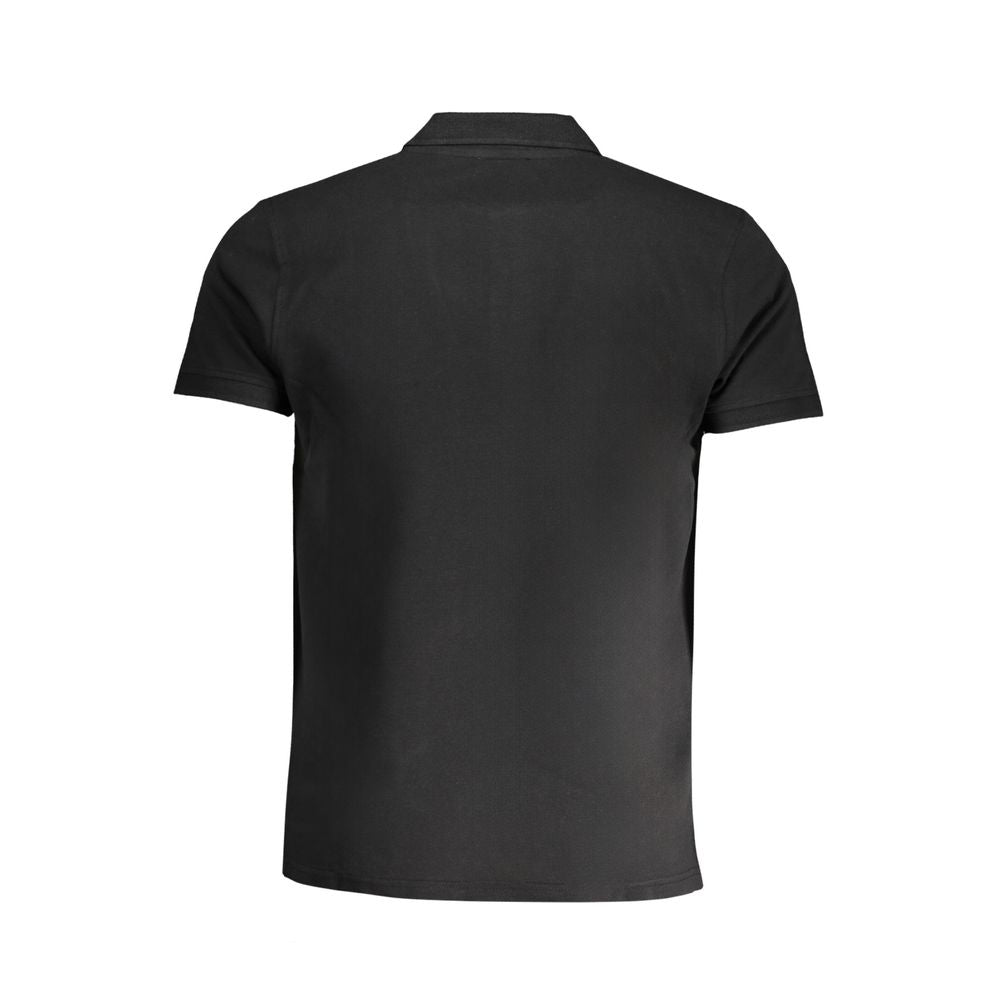 Cavalli Class Black Cotton Men's Polo Shirt - Luxe Nova