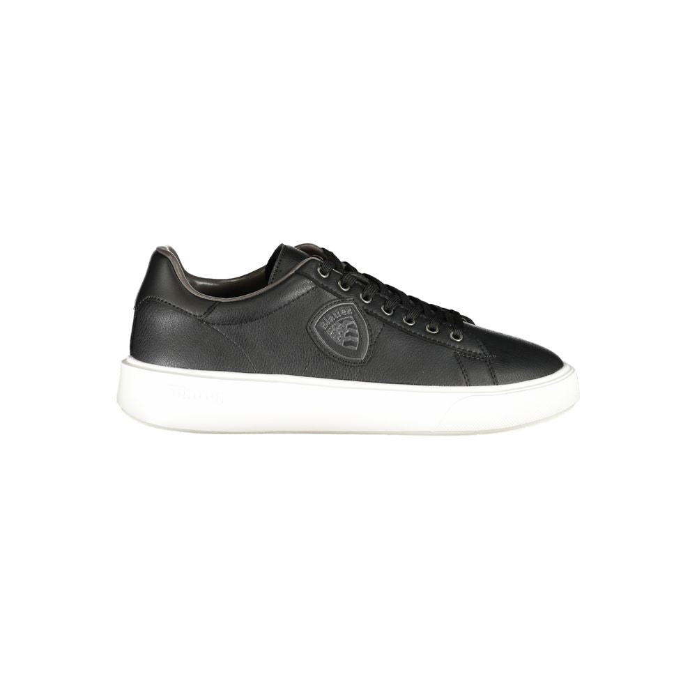 Blauer Black Polyurethane Men's Sneaker - Luxe Nova