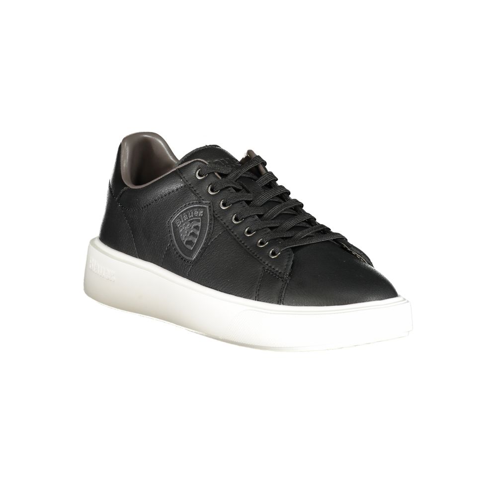 Blauer Black Polyurethane Men's Sneaker - Luxe Nova