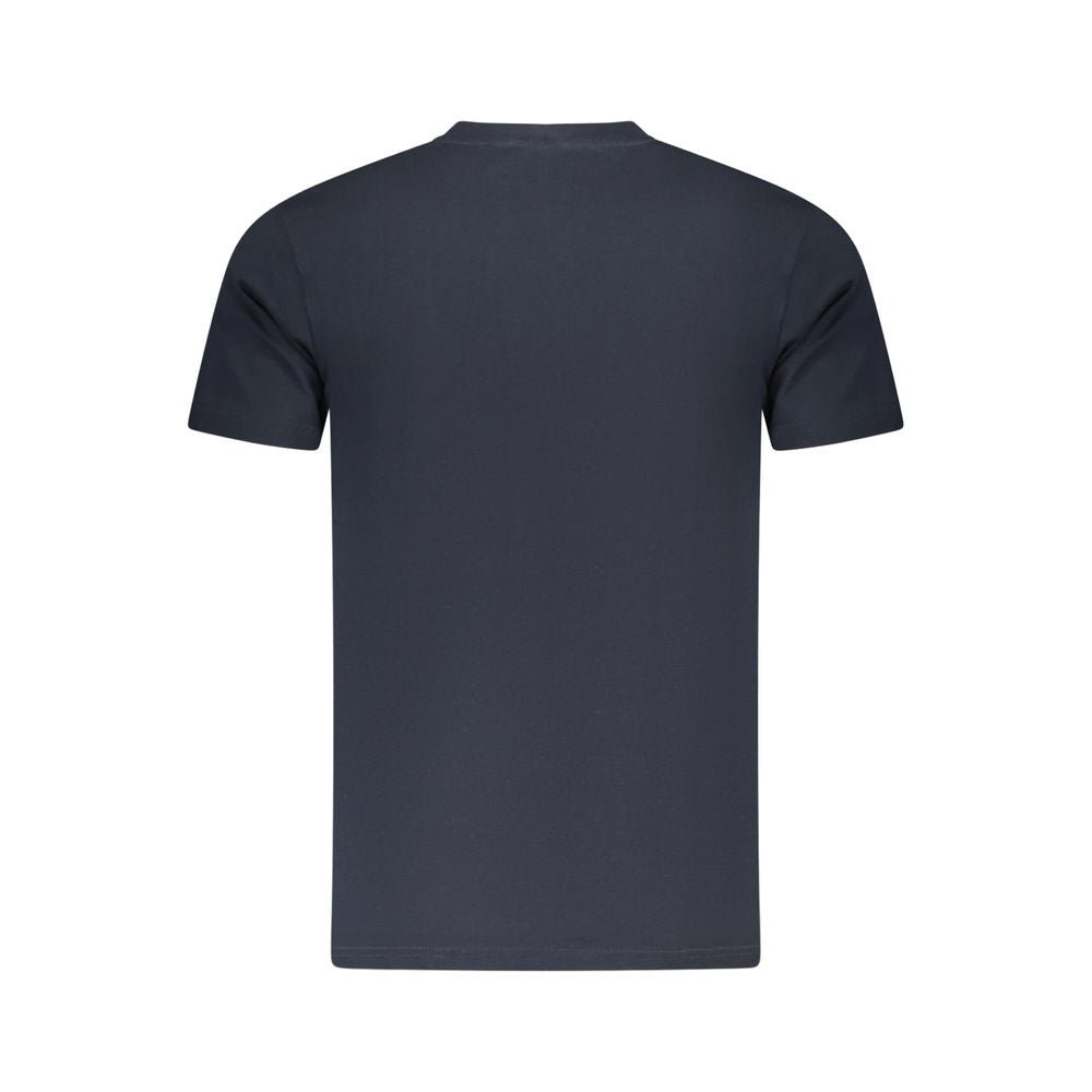 Cavalli Class Blu Cotton Men T-Shirt - Luxe Nova