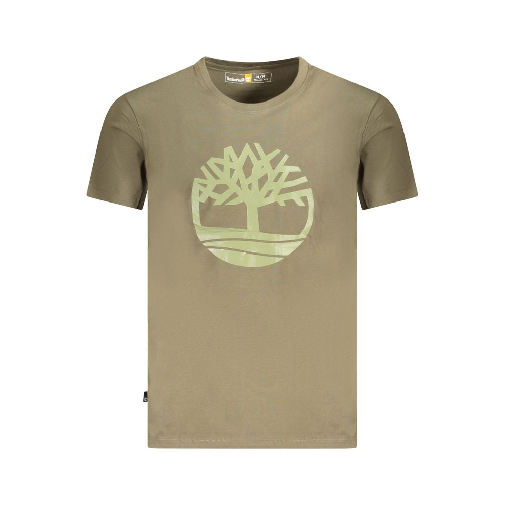 Timberland Verde Cotton Men T-Shirt - Luxe Nova