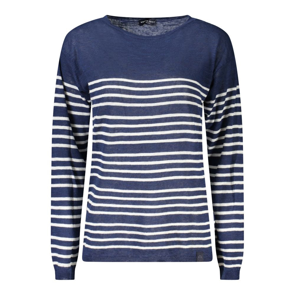 North Sails Blue Linen Women's Sweater - Luxe Nova