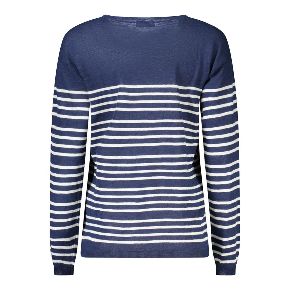 North Sails Blue Linen Women's Sweater - Luxe Nova