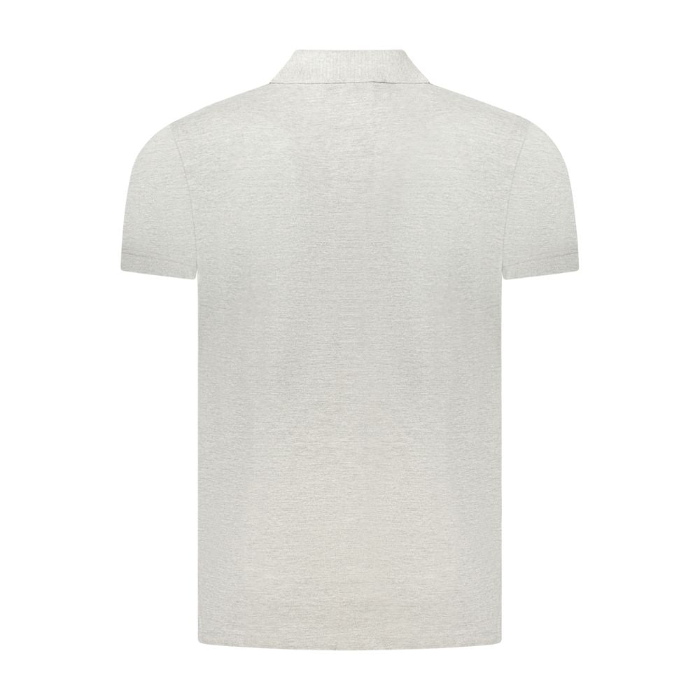 Cavalli Class Grigio Cotton Men's Polo Shirt - Luxe Nova