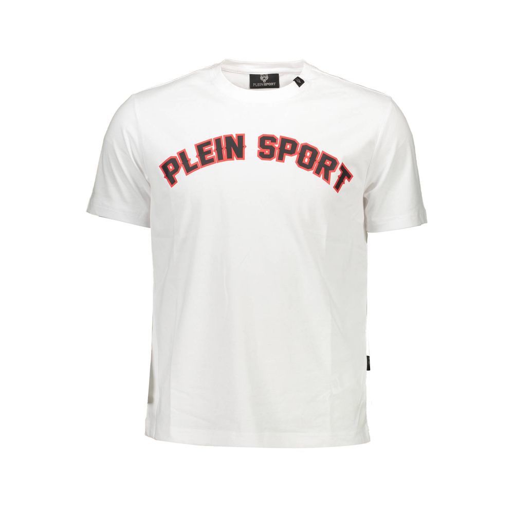 Plein Sport White Cotton Men's T-Shirt - Luxe Nova