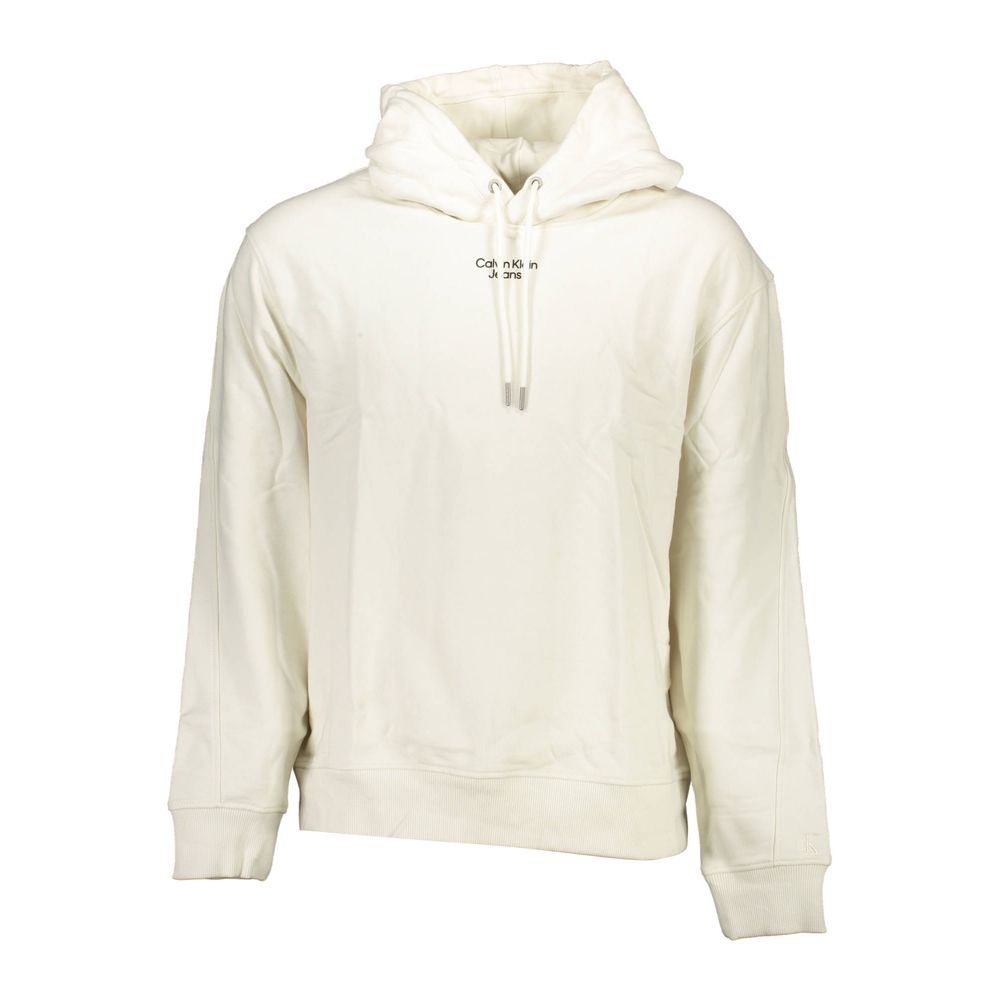 Calvin Klein Bianco Cotton Mens Sweatshirt - Luxe Nova