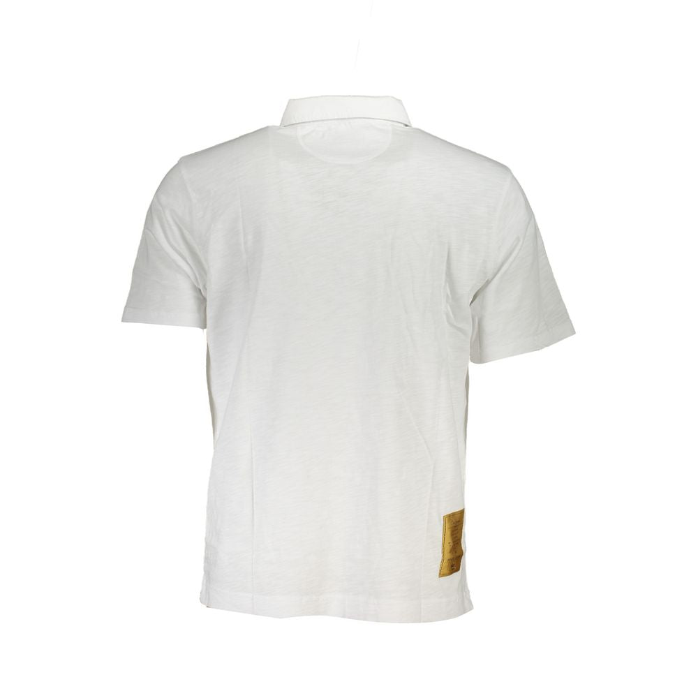 La Martina White Cotton Men's Polo Shirt - Luxe Nova