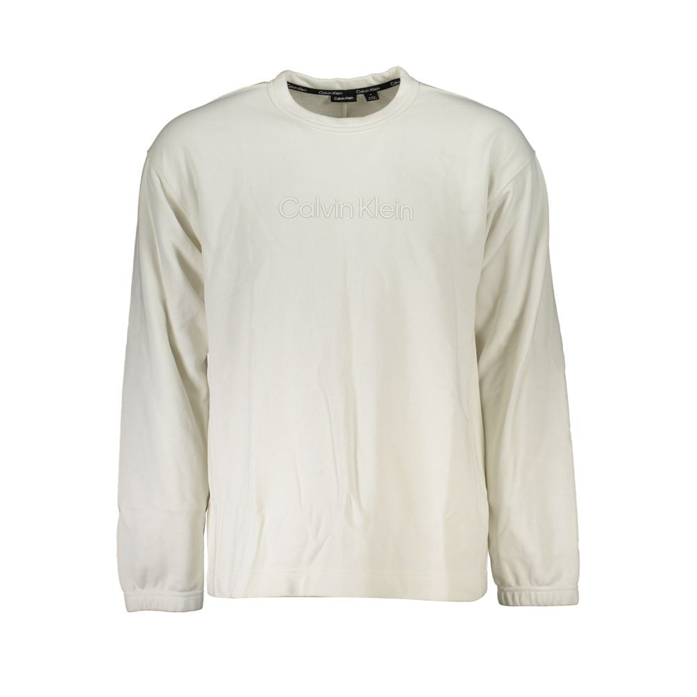 Calvin Klein White Cotton Men Sweater - Luxe Nova