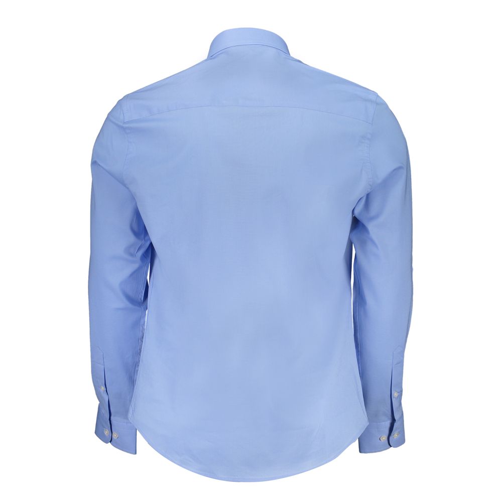 North Sails Light Blue Cotton Men Shirt - Luxe Nova