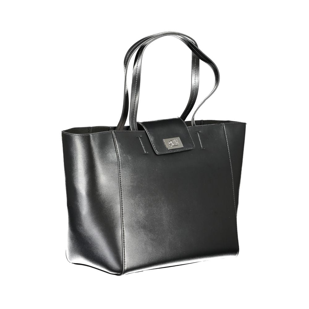 Calvin Klein Black Recycled Polyester Women Handbag - Luxe Nova