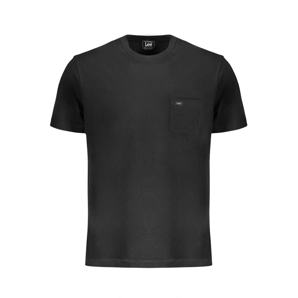 Lee Black Cotton Men T-Shirt - Luxe Nova