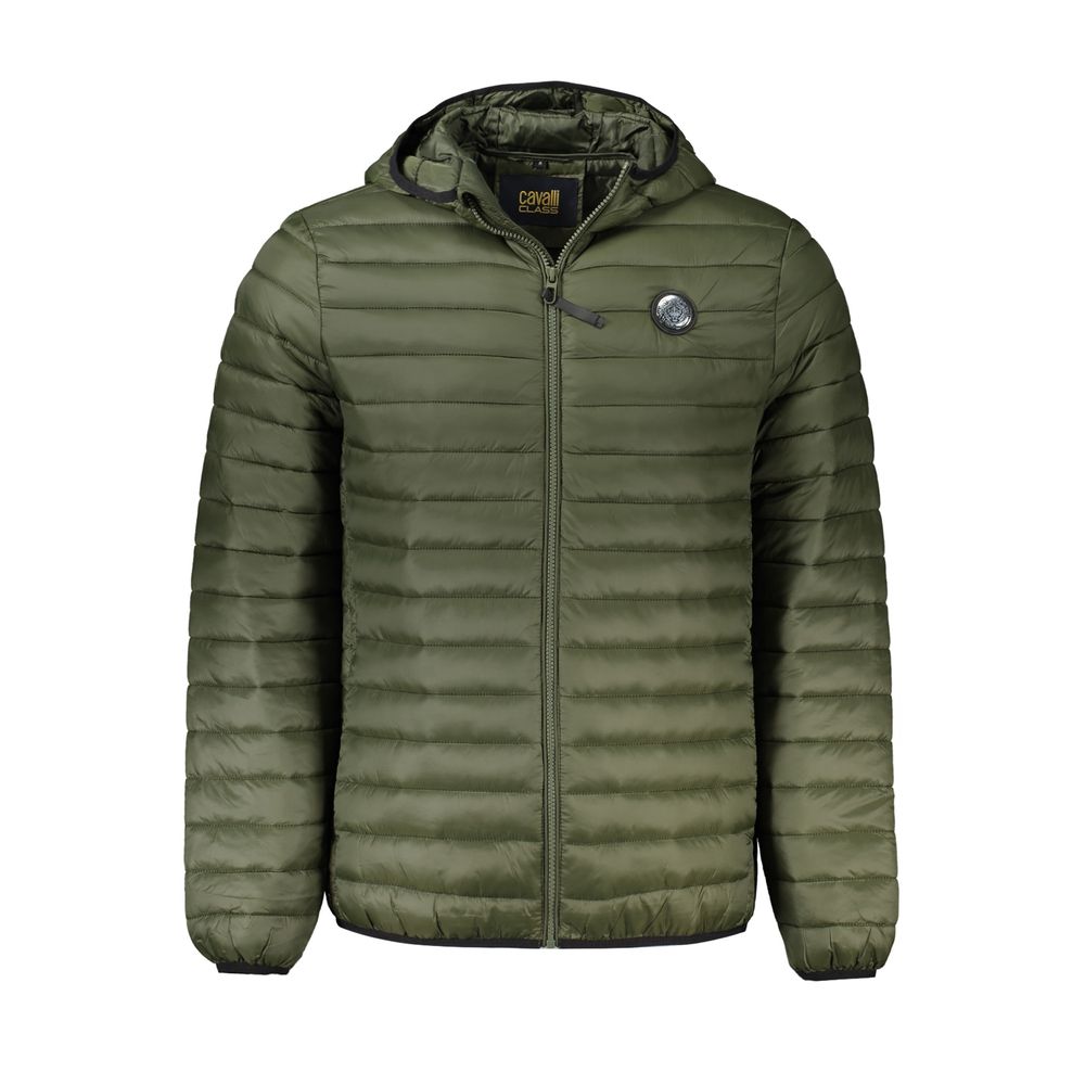 Cavalli Class Green Polyamide Men Jacket - Luxe Nova