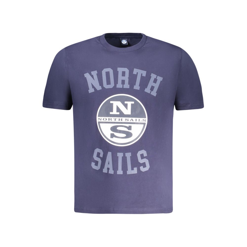 North Sails Blue Cotton Men's T-Shirt - Luxe Nova