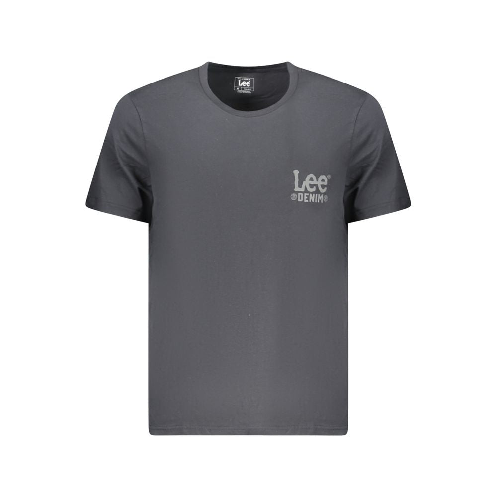 Lee Black Cotton Men's T-Shirt - Luxe Nova
