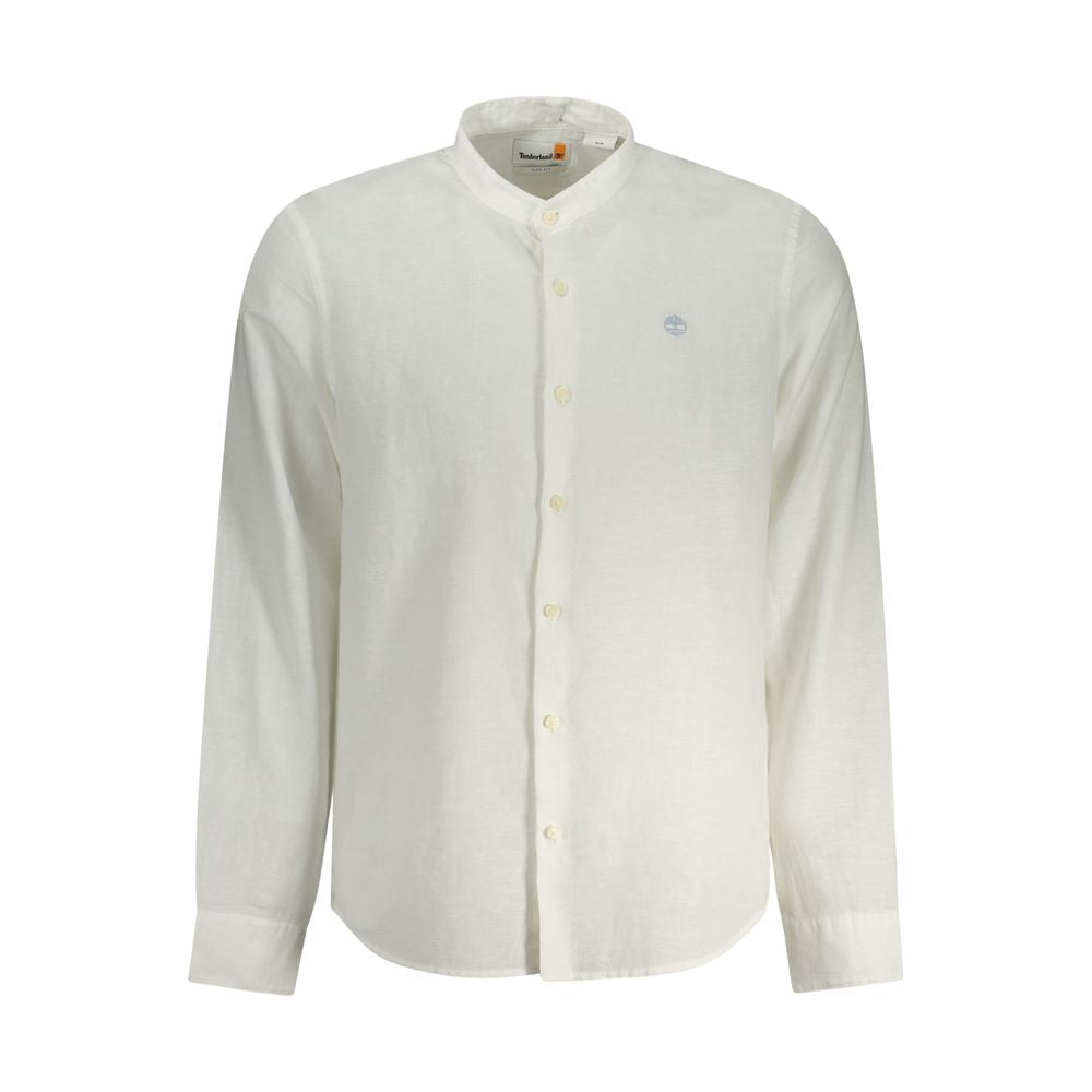 Timberland White Linen Men's Shirt - Luxe Nova