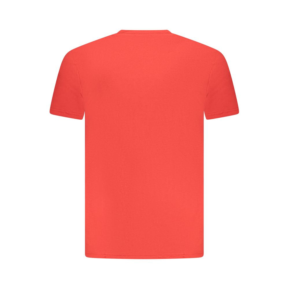 Cavalli Class "Rosso Cotton Men T-Shirt" - Luxe Nova