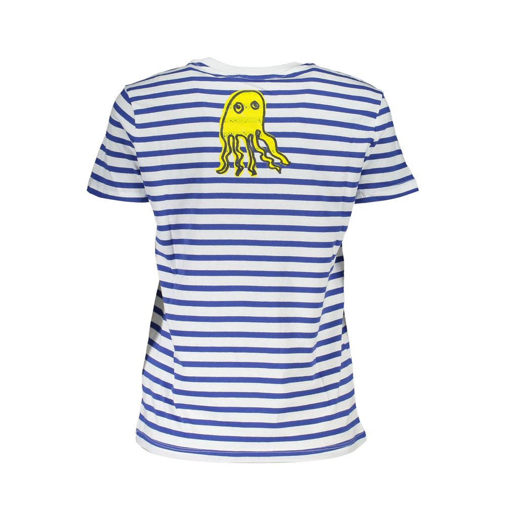 Desigual Blue Cotton T-Shirt - Luxe Nova