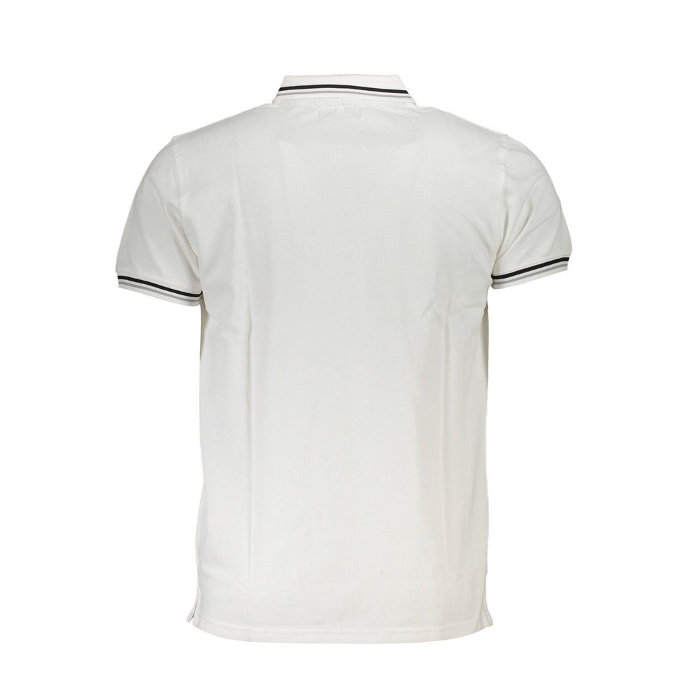 Cavalli Class White Cotton Men Polo Shirt - Luxe Nova